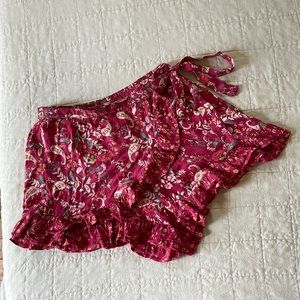 Angie Floral Wrap Skort
